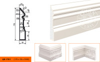Молдинг цокольный Lepninaplast ЦВ-170/1
