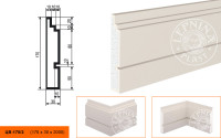 Молдинг цокольный Lepninaplast ЦВ-170/2