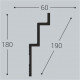 Карниз К24 180-60