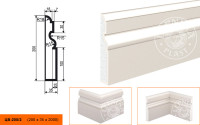 Молдинг цокольный Lepninaplast ЦВ-200/2