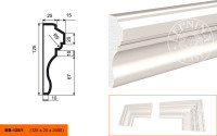 Молдинг Lepninaplast МВ-125/1