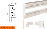 Молдинг Lepninaplast МВ-135/3