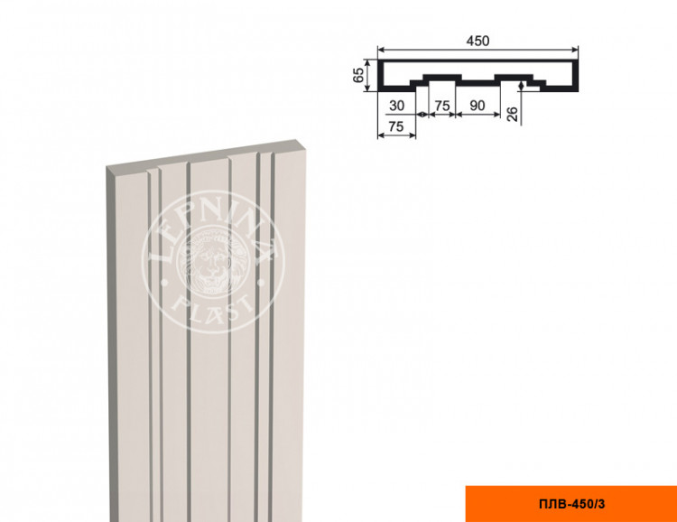 Тело пилястры Lepninaplast ПЛВ-450/3 (2.5 м)