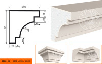 Карниз Lepninaplast КВ-210/3