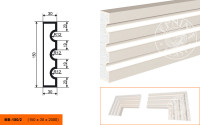 Молдинг Lepninaplast МВ-150/2