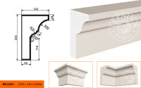 Карниз Lepninaplast КВ-235/1