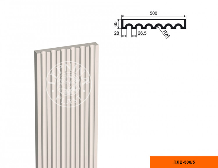 Тело пилястры Lepninaplast ПЛВ-500/5 (2.5 м)