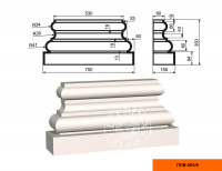 Основание пилястры Lepninaplast ПЛВ-500/6