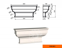 Капитель пилястры Lepninaplast ПЛВ-550/1