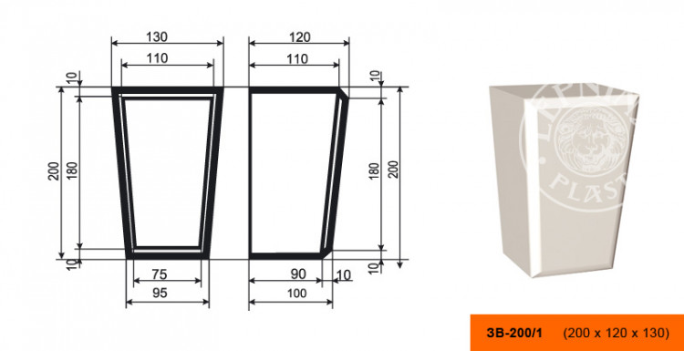 Замковый камень Lepninaplast ЗВ-200/1