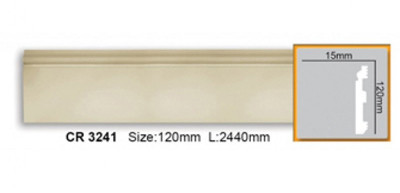 Гибкий напольный плинтус Fabello Decor CR 3241 Flexi