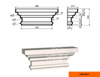 Капитель пилястры Lepninaplast ПЛВ-600/1