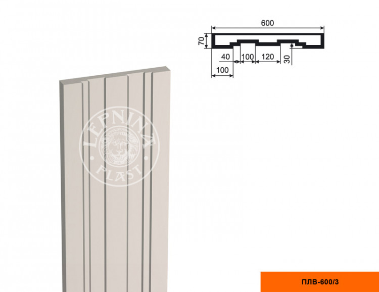 Тело пилястры Lepninaplast ПЛВ-600/3 (2.5 м)