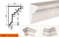 Карниз Lepninaplast КВ-300/3