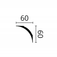 Потолочный плинтус из пенопласта NMC Nomastyl NE2