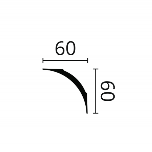 Потолочный плинтус из пенопласта NMC Nomastyl NE2