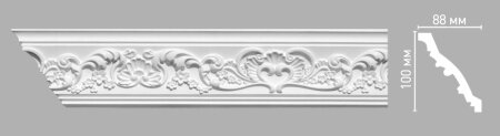 Потолочный карниз Decomaster 95786