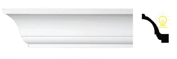 Потолочный плинтус под подсветку Decomaster DT 85606