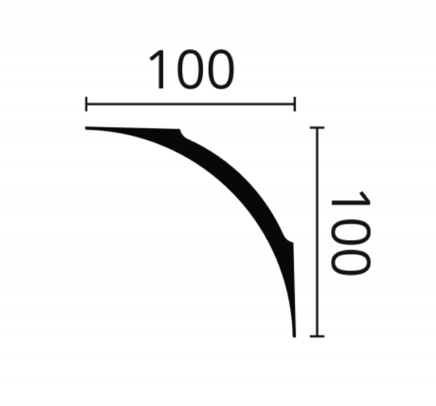 Потолочный плинтус из пенопласта NMC Nomastyl NE4
