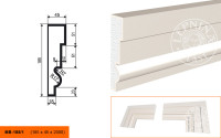Молдинг Lepninaplast МВ-185/1