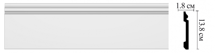 Плинтус напольный Decomaster D118
