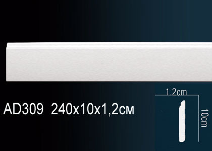 Гибкий напольный плинтус Perfect AD309F