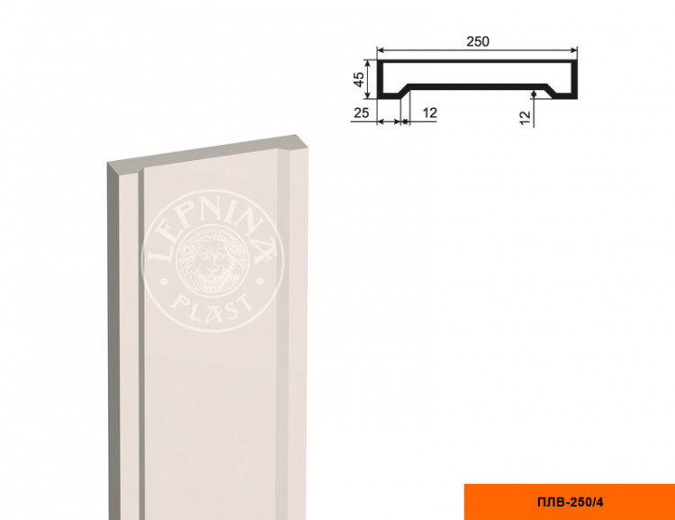 Тело пилястры Lepninaplast ПЛВ-250/4 (2.5 м)